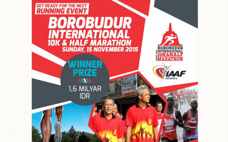 BOROBUDUR INTERNATIONAL 10K DAN HALF MARATHON 2015