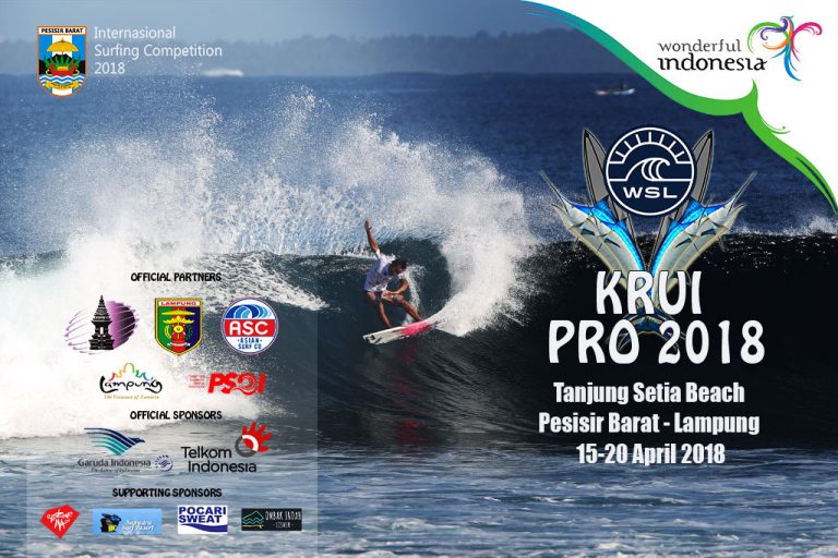 Internasional Krui Pro 2018 di Pantai Tanjung Setia Lampung